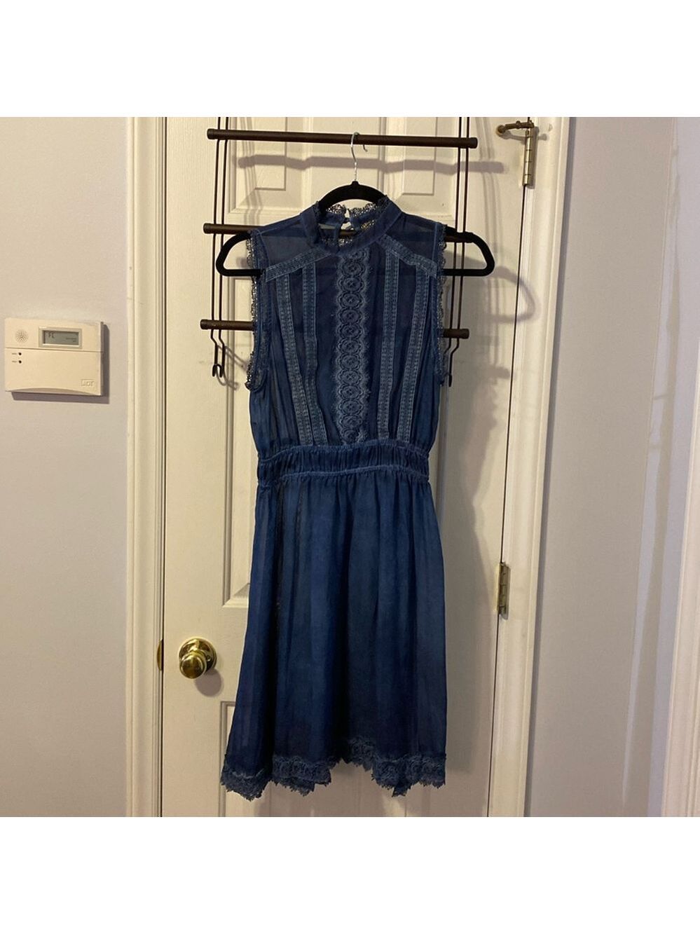 Altar’d State see through slip cover sz. M, Indigo blue